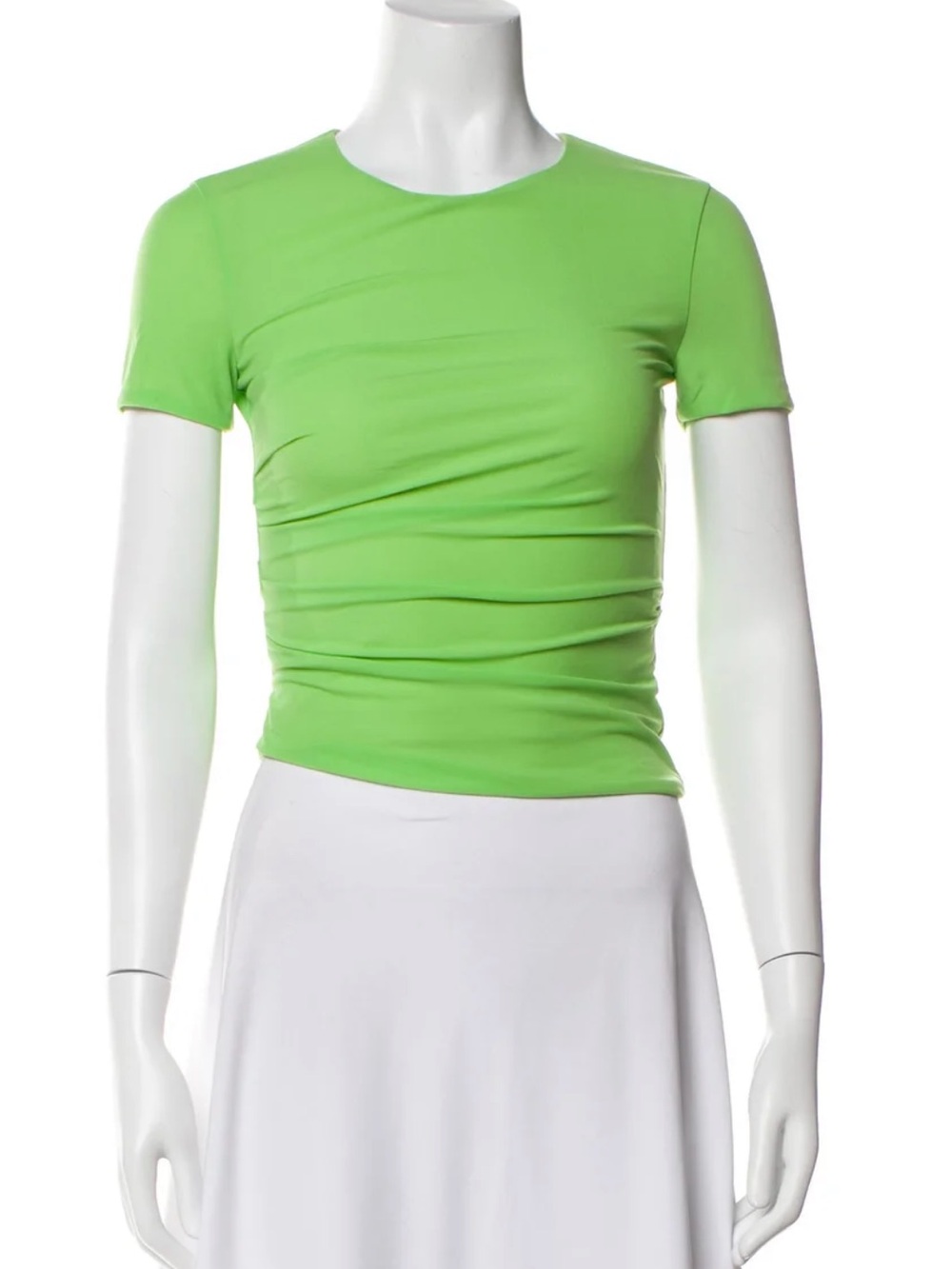 Helmut Lang Lime Green Short Sleeve Tee